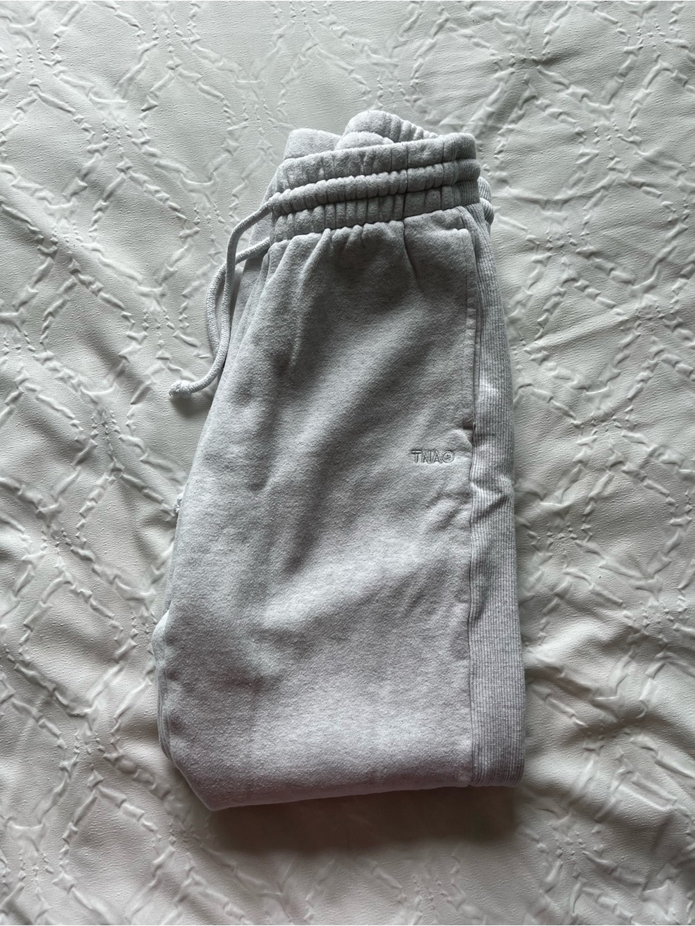 TNA Gray Sweatpants with Drawstring Waist